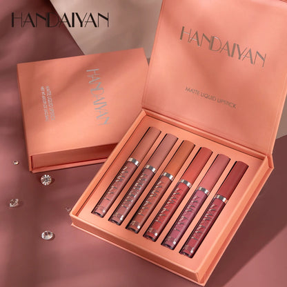 Kit de 6 barras de labios de larga duración Handayan™.